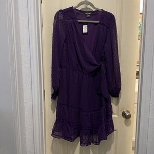 City Chic Ariana Dress - Petunia size 12